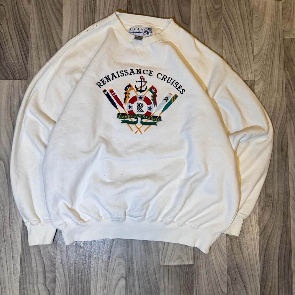Vintage Gear For Sports Renaissance Cruises American Classic Embroidered Sweatsh